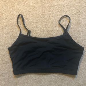 Balera black bra top dance size medium